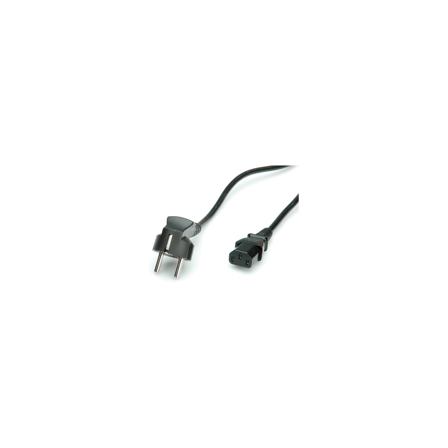 VALUE Netzkabel gerade IEC-Buchse schwarz 1.8m — Buy in Cyprus with Fast Delivery
