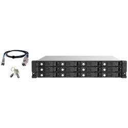 Buy QNAP TL-R1220SEP-RP - 12-bay 2U SAS/SATA JBOD Expansion Enclosure - Black/Gr... in Cyprus, Nicosia, Limassol, Larnaka, Pafos