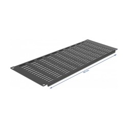 19? Netzwerkschrank Panel mit Lüftungsschlitzen horizontal 4 HE schwarz — Buy in Cyprus with Fast Delivery