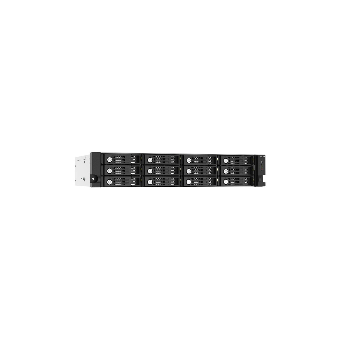 QNAP TL-R1220SEP-RP - 12-bay 2U SAS/SATA JBOD Expansion Enclosure - Black/Grey, 12Gbps Mini-SAS HD
