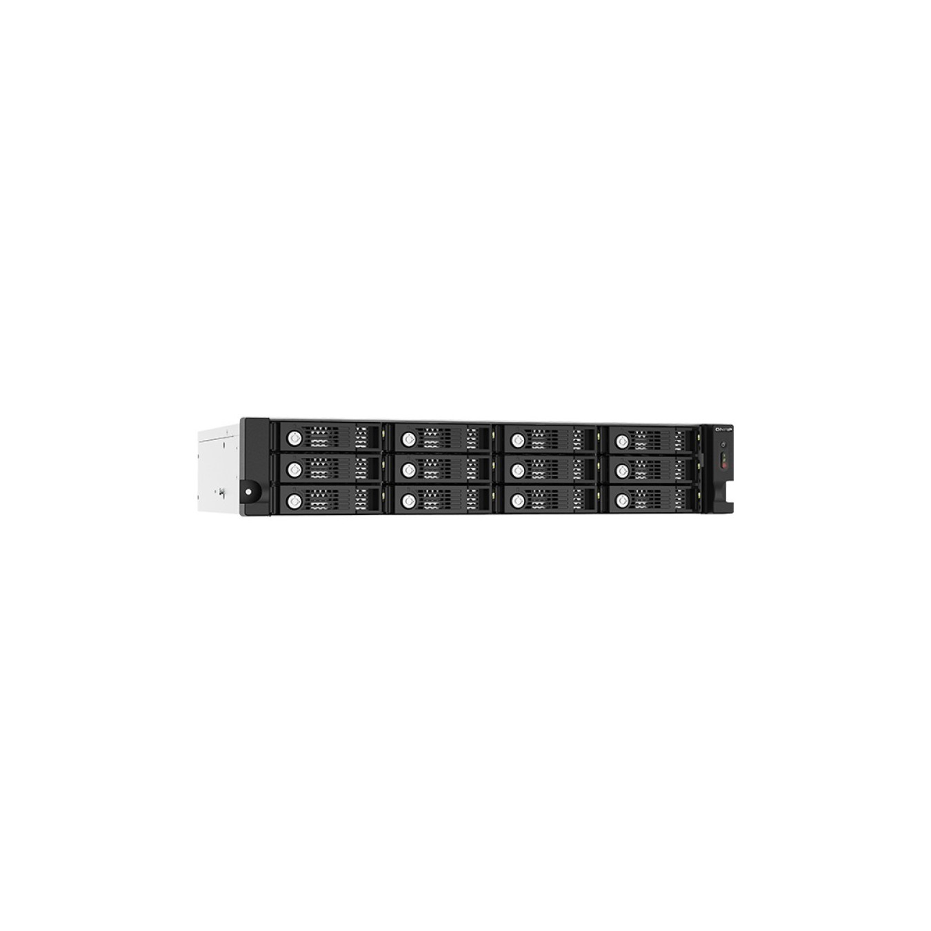 QNAP TL-R1220SEP-RP - 12-bay 2U SAS/SATA JBOD Expansion Enclosure - Black/Grey, 12Gbps Mini-SAS HD