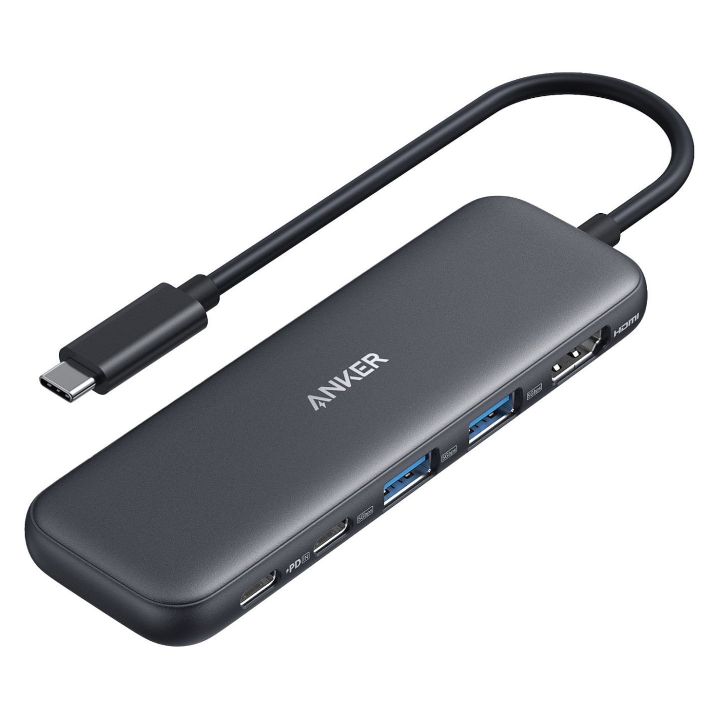 Anker USB-C Hub (5-in-1) 1 x 4K HDMI 2 x USB-A 1 x USB-C 1 x USB-C PD 100W — Buy in Cyprus with Fast Delivery