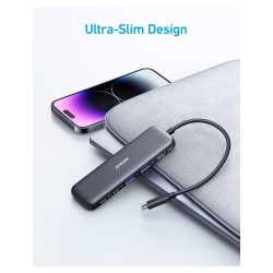 Anker USB-C Hub (5-in-1) 1 x 4K HDMI 2 x USB-A 1 x USB-C 1 x USB-C PD 100W — Buy in Cyprus with Fast Delivery
