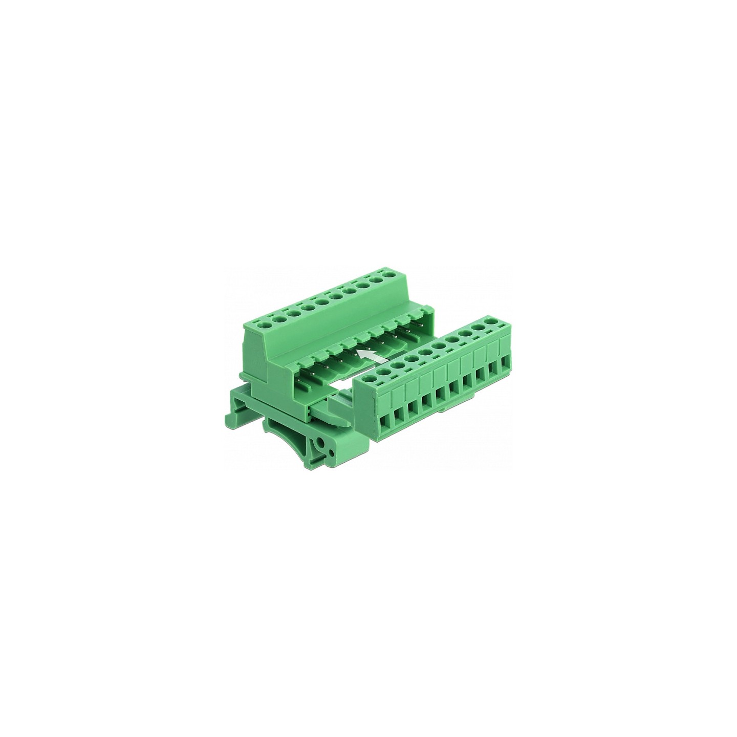Terminalblock Set für Hutschienen 10 Pin mit Rastermaß 5.08 mm gewinkelt — Buy in Cyprus with Fast Delivery