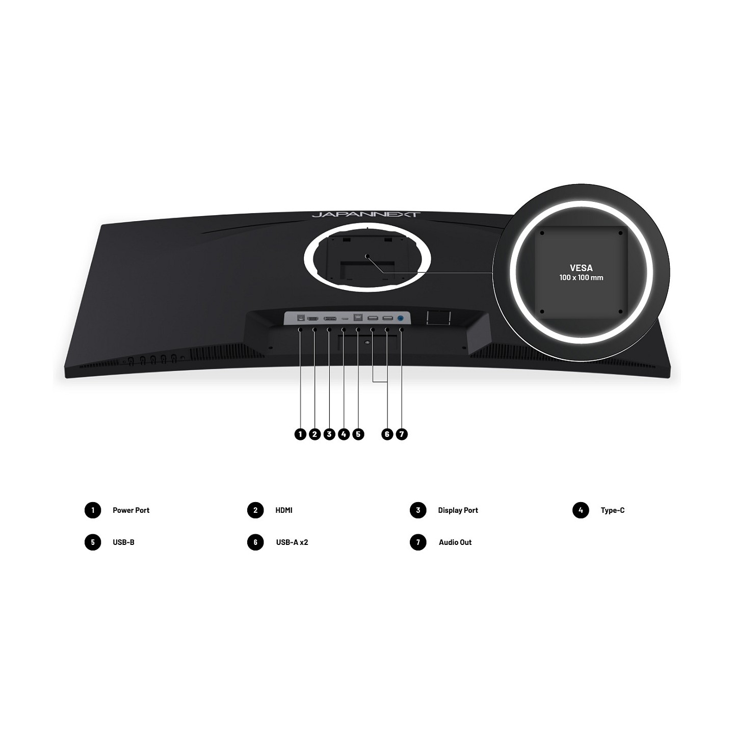 JAPANNEXT 86.4cm JN-IPS340UWQHD60C-C65W-HS curved UWQHD — Buy in Cyprus with Fast Delivery