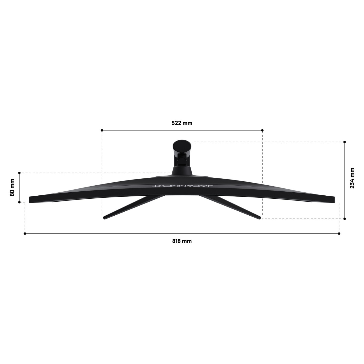 JAPANNEXT 86.4cm JN-IPS340UWQHD60C-C65W-HS curved UWQHD — Buy in Cyprus with Fast Delivery