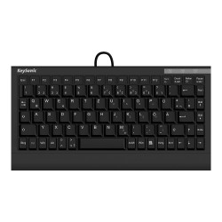 KeySonic ACK-595C+ (US) Mini SoftSkin PS 2-USB black — Buy in Cyprus with Fast Delivery