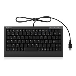 KeySonic ACK-595C+ (US) Mini SoftSkin PS 2-USB black — Buy in Cyprus with Fast Delivery