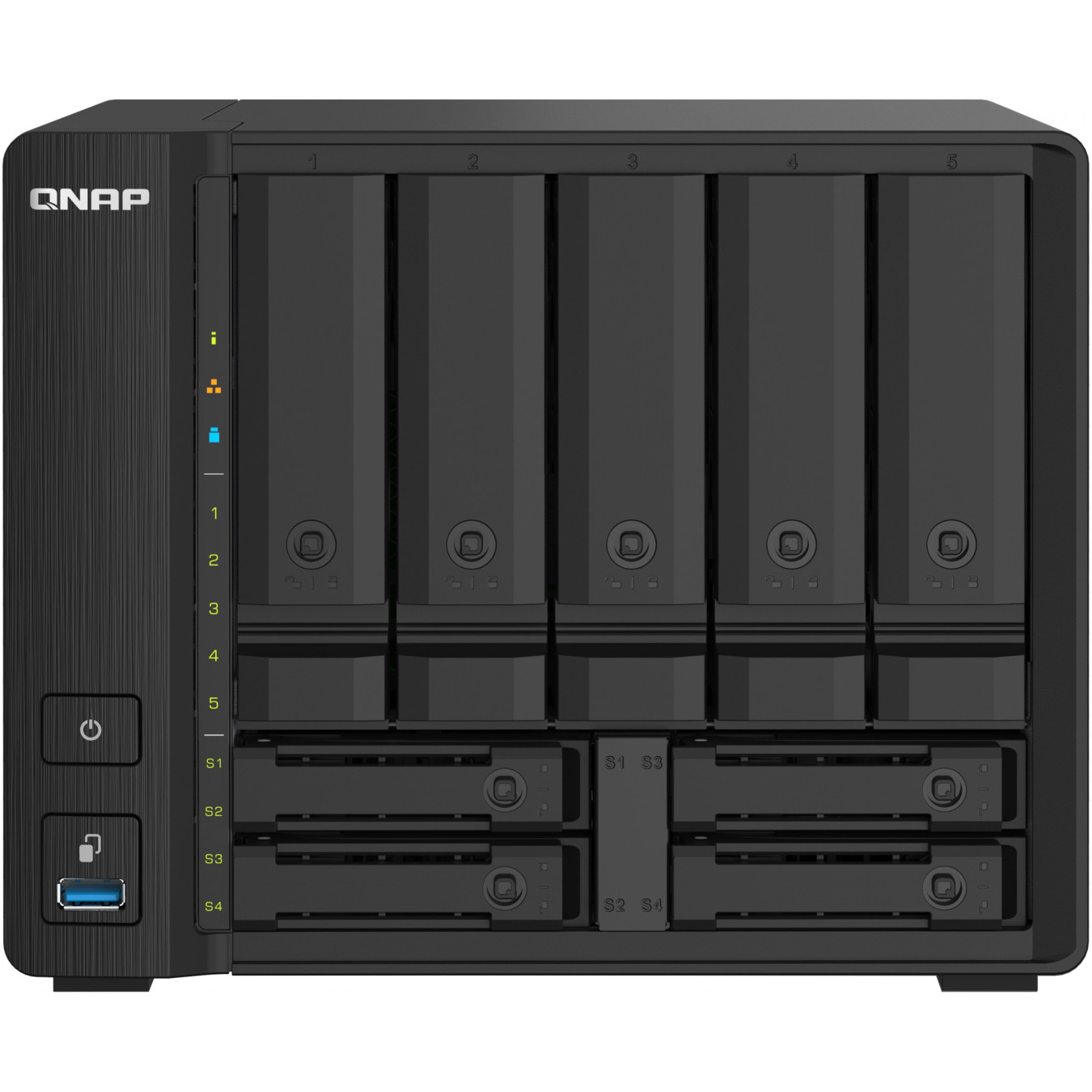 QNAP TS-932PX-4G - 9-Bay NAS - Black, 4GB DDR4 SO-DIMM, Alpine AL-324 1.7GHz, 2x10GbE SFP+ & 2x2.5GbE