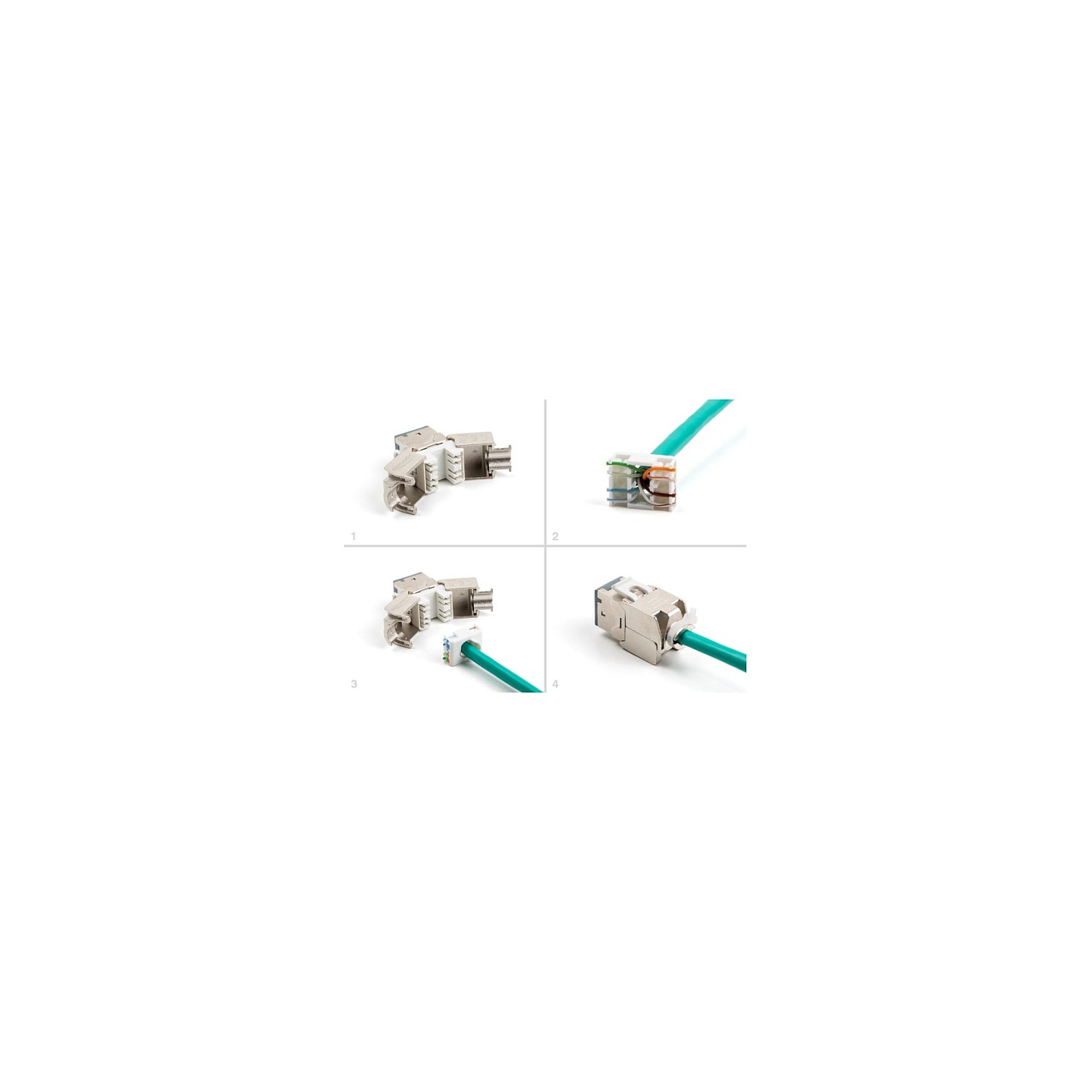 Delock Keystone Modul RJ45 Buchse zu LSA Cat.6A werkzeugfrei grau Set 10 Stück — Buy in Cyprus with Fast Delivery