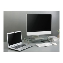 ROLINE Hhenverstellbarer Glas-Monitor-Stnder rechteckig. bis 20 kg — Buy in Cyprus with Fast Delivery