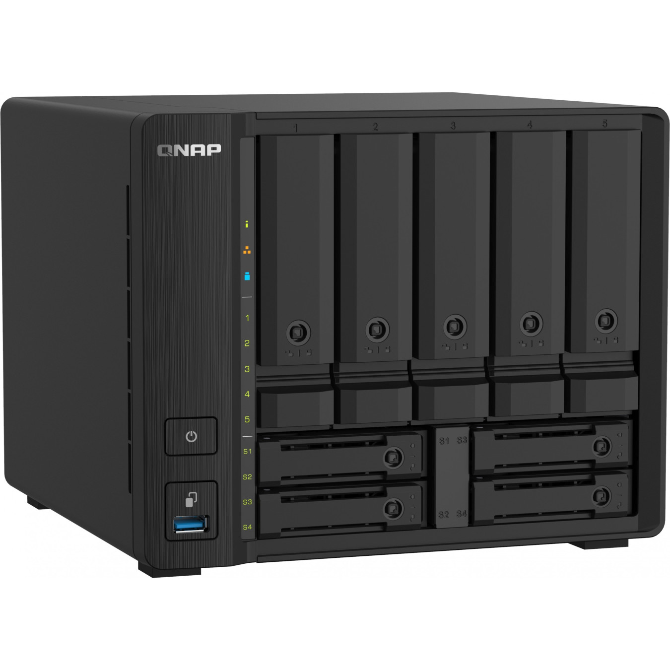 QNAP TS-932PX-4G - 9-Bay NAS - Black, 4GB DDR4 SO-DIMM, Alpine AL-324 1.7GHz, 2x10GbE SFP+ & 2x2.5GbE