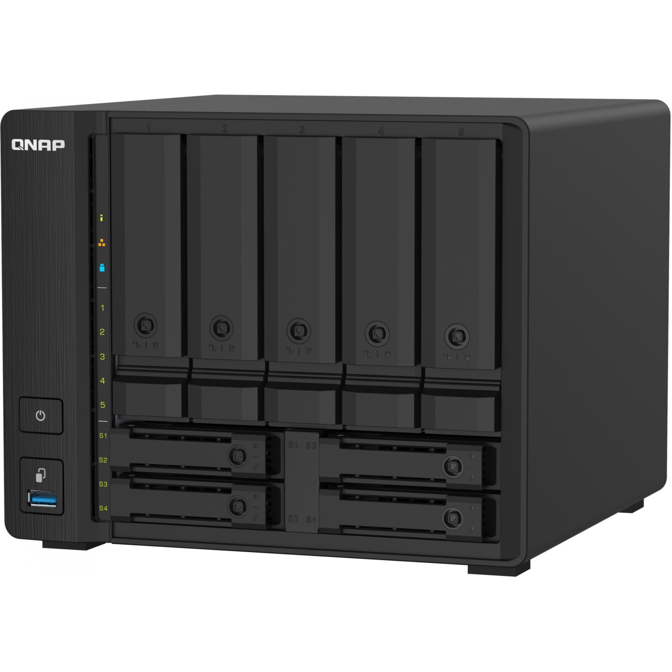 QNAP TS-932PX-4G - 9-Bay NAS - Black, 4GB DDR4 SO-DIMM, Alpine AL-324 1.7GHz, 2x10GbE SFP+ & 2x2.5GbE