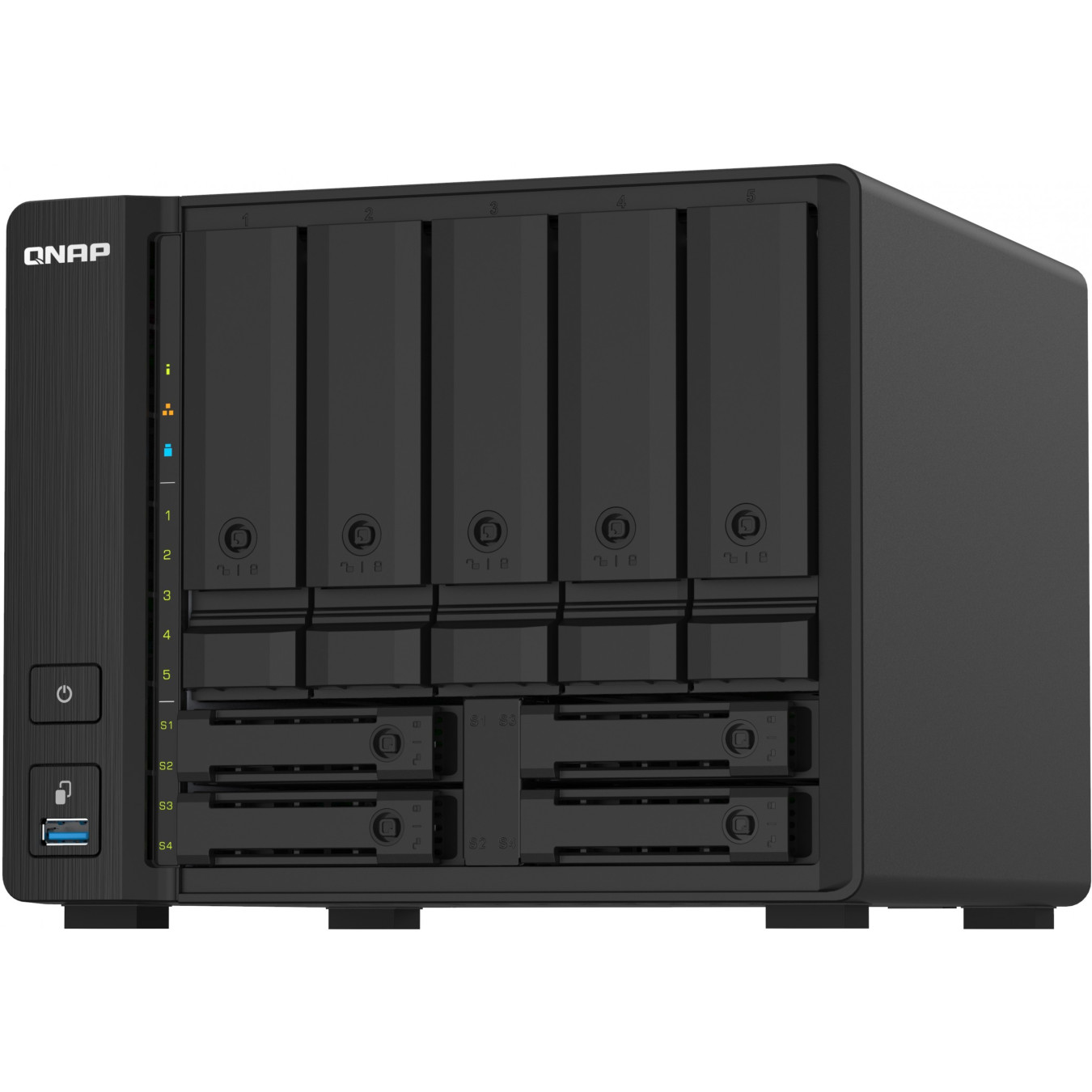 QNAP TS-932PX-4G - 9-Bay NAS - Black, 4GB DDR4 SO-DIMM, Alpine AL-324 1.7GHz, 2x10GbE SFP+ & 2x2.5GbE