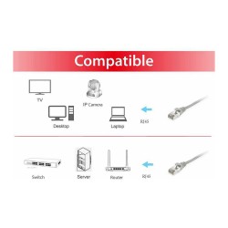 Equip Patchkabel Cat6 S FTP 2xRJ45 0.15m grau LSZH Polybeutel — Buy in Cyprus with Fast Delivery