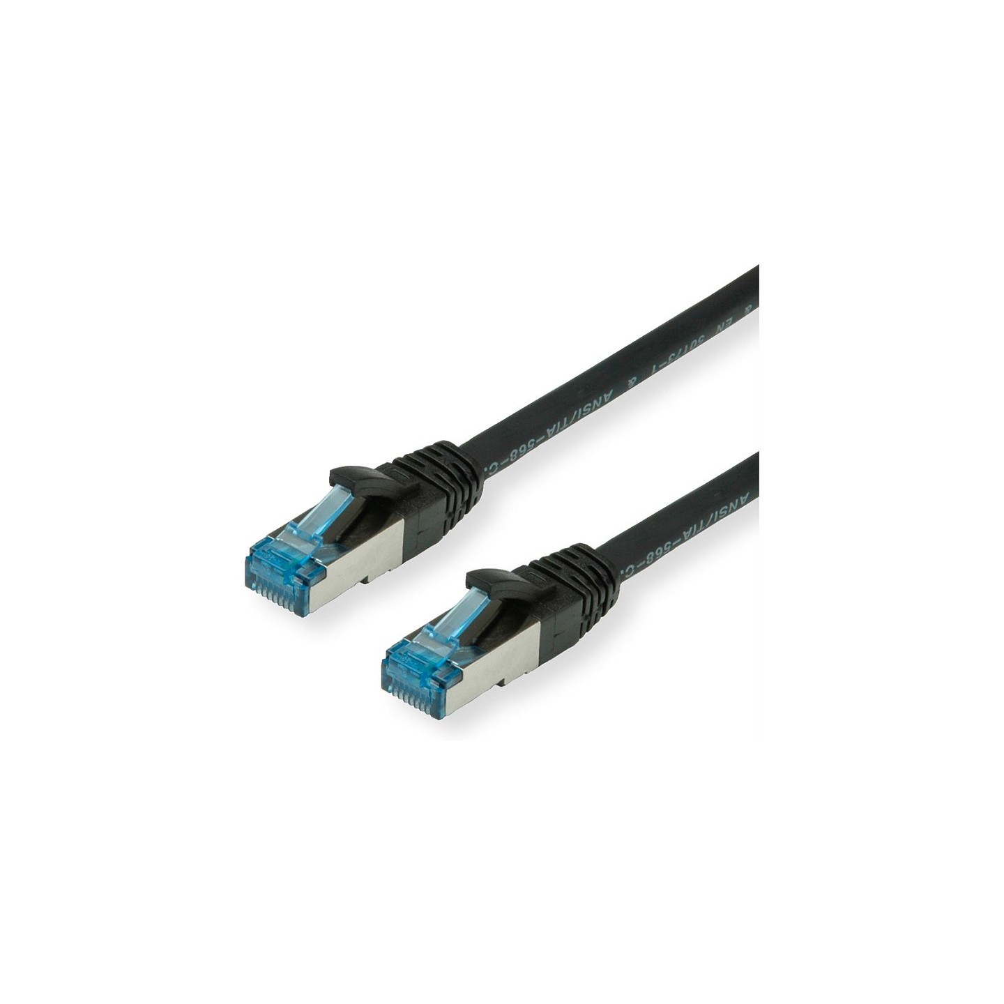 VALUE Patchkabel Cat.6A (Class EA) S FTP (PiMF). LSOH. schwarz. 0.15 m — Buy in Cyprus with Fast Delivery