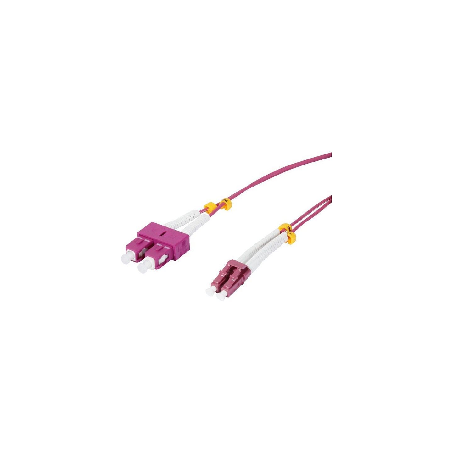 Synergy21 LWL-2-Faser-Patchk. 10mtr.LC-SC. 50 125um.OM4. AD2mm. flexible Knickschutztülle. — Buy in Cyprus with Fast Delivery