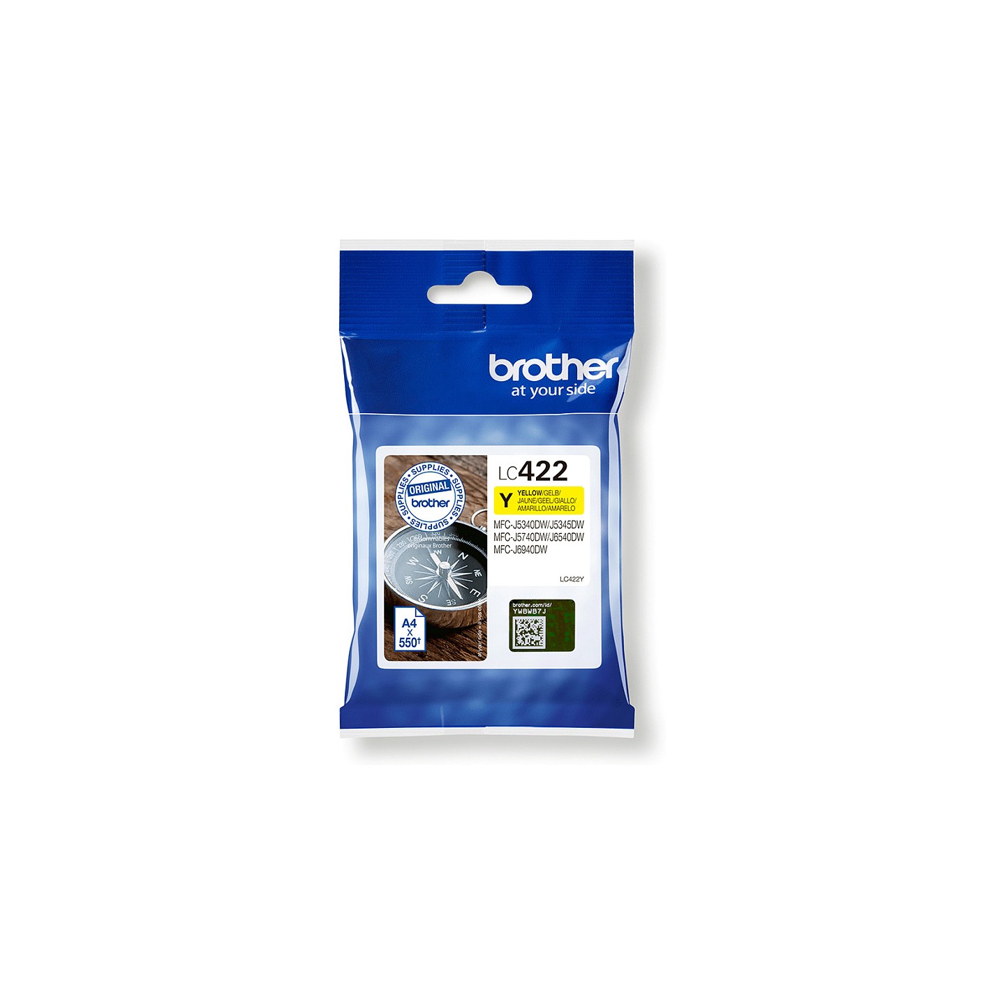 Brother Tintenpatrone LC-422Y Gelb (ca. 550 Seiten) — Buy in Cyprus with Fast Delivery