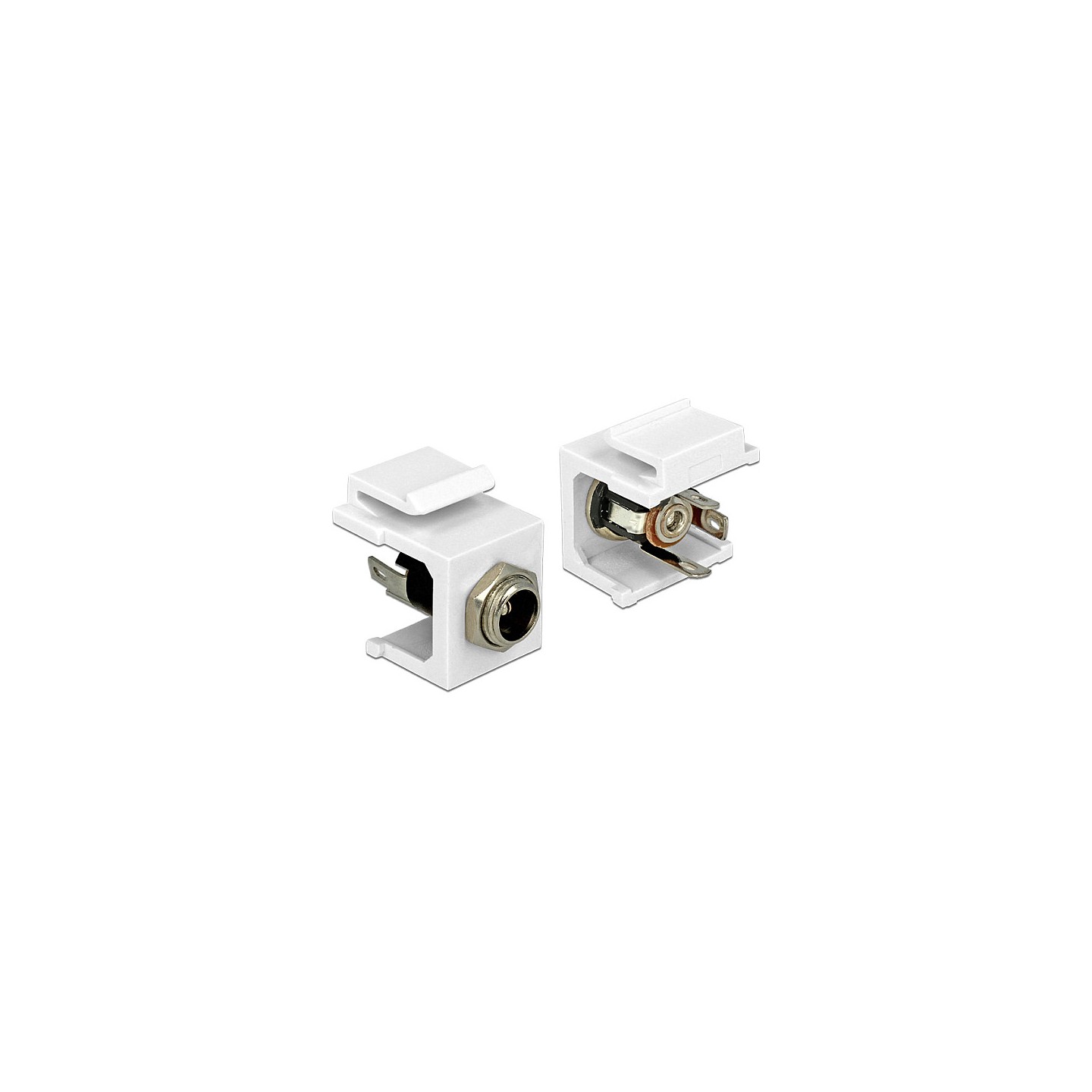 Delock Keystone Modul DC 5.5 x 2.5 mm Buchse weiß — Buy in Cyprus with Fast Delivery
