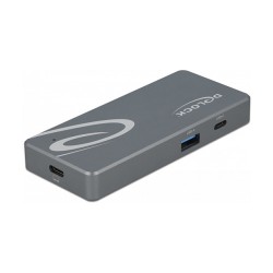 USB Type-CTM Card Reader für CFast und SD Speicherkarten + USB Hub mit Typ-A und USB Type-CTM Port