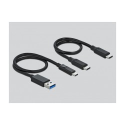 USB Type-CTM Card Reader für CFast und SD Speicherkarten + USB Hub mit Typ-A und USB Type-CTM Port