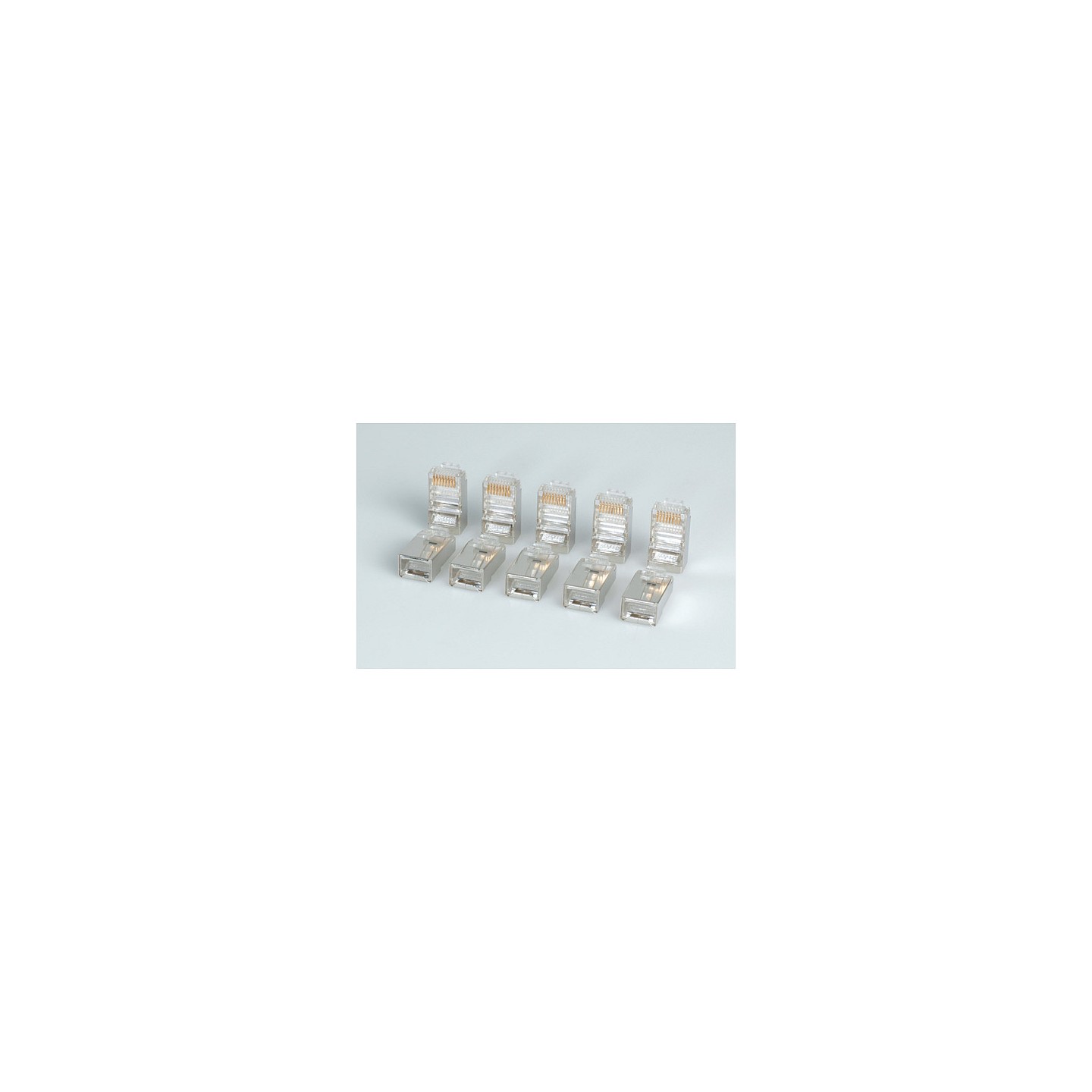 ROLINE Modular-Plug geschirmt Kat.5e Class D 10 Stck — Buy in Cyprus with Fast Delivery
