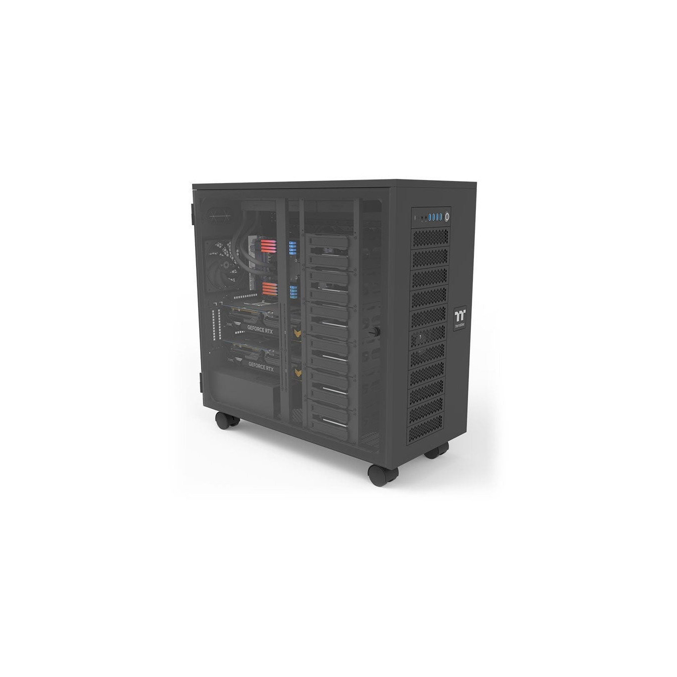 Thermaltake AX700 TG - Full Tower PC Case - Black, E-ATX/ATX/XL-ATX, Tempered Glass, USB-C — Buy in Cyprus with Fast Delivery