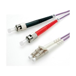 VALUE LWL-Kabel 50 125um OM4 LC ST violett 0.5m — Buy in Cyprus with Fast Delivery