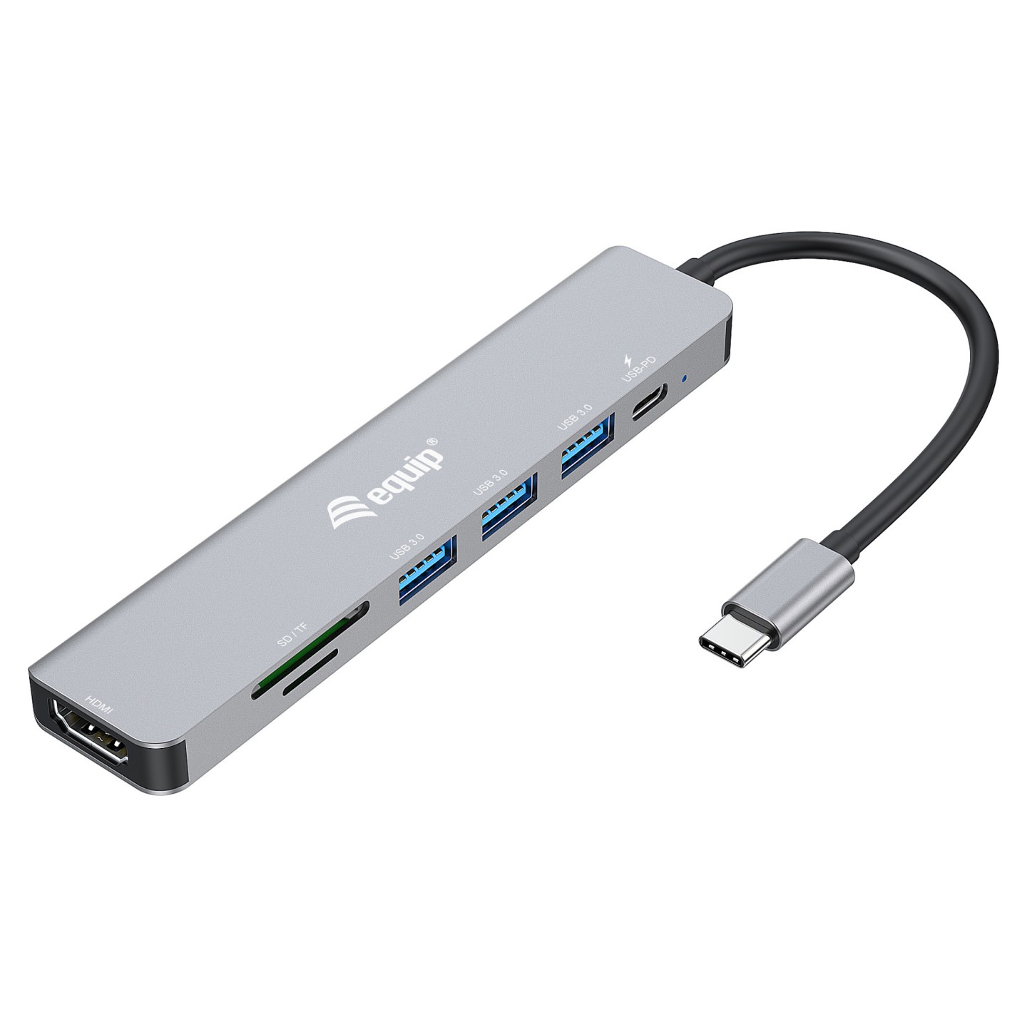 Equip Dock USB-C- to HDMI.3xUSB3.0.SD TF.100WPD 25cm si — Buy in Cyprus with Fast Delivery