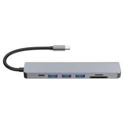 Equip Dock USB-C- to HDMI.3xUSB3.0.SD TF.100WPD 25cm si — Buy in Cyprus with Fast Delivery