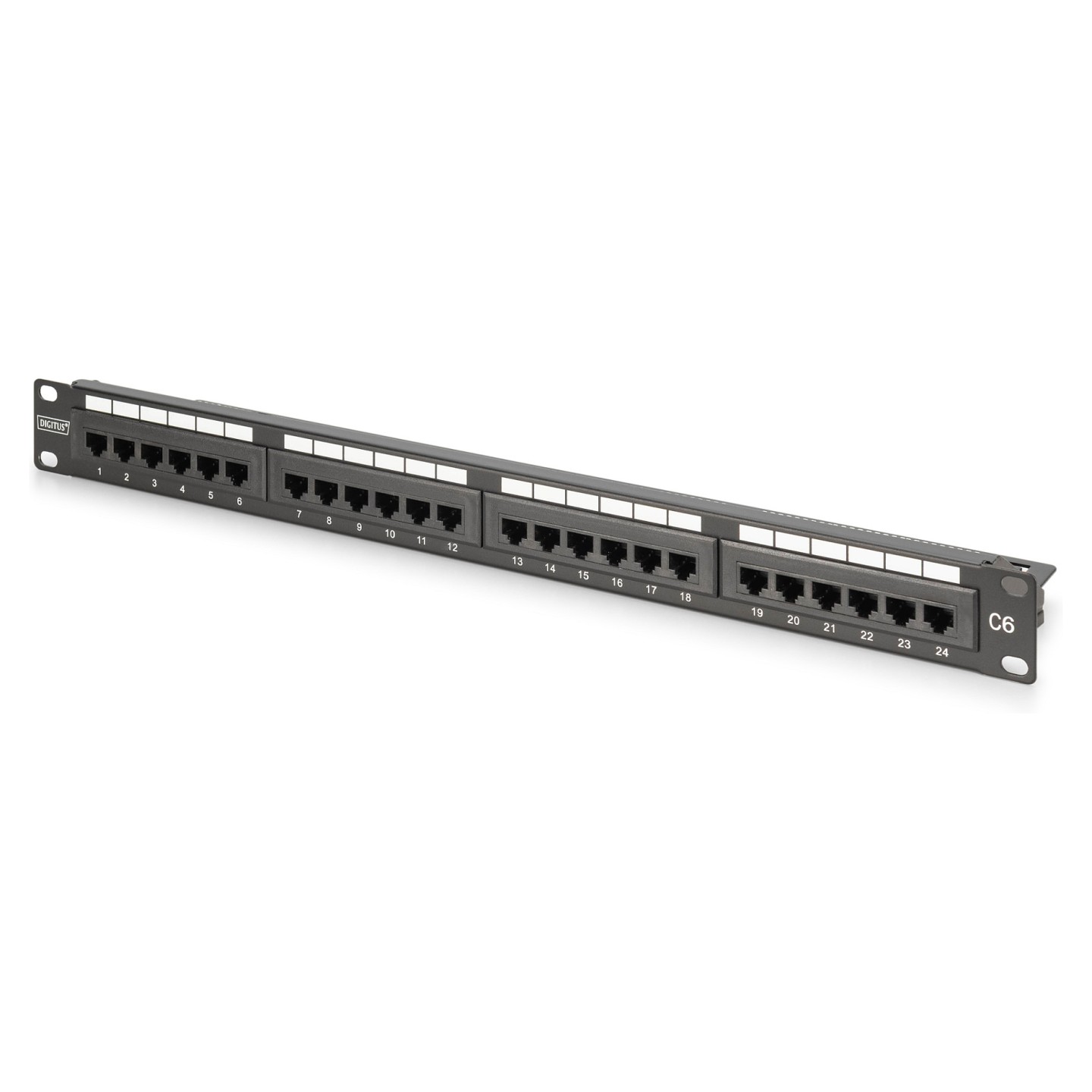 DIGITUS Patchpanel 1U 24-Port LSA Cat6 8P8C ungeschirmt — Buy in Cyprus with Fast Delivery