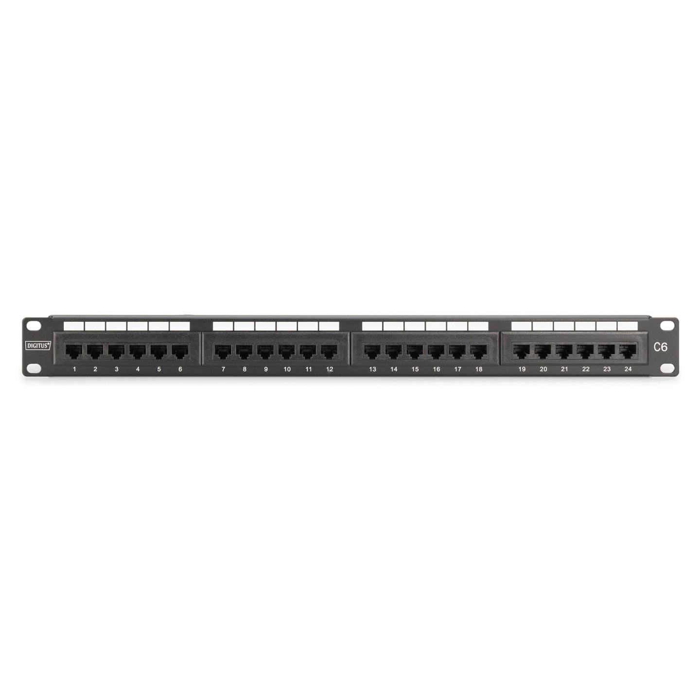 DIGITUS Patchpanel 1U 24-Port LSA Cat6 8P8C ungeschirmt — Buy in Cyprus with Fast Delivery
