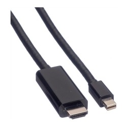 VALUE Mini DisplayPort Kabel. Mini DP-UHDTV. ST ST. schwarz. 1 m — Buy in Cyprus with Fast Delivery
