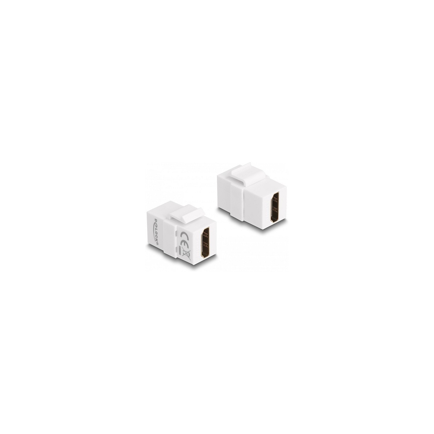 Delock Keystone Modul HDMI Buchse zu HDMI Buchse weiß — Buy in Cyprus with Fast Delivery