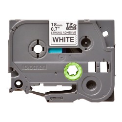 BROTHER TZES241 Spezialband 18mm 8m schwarz weiss extra-stark-klebend fuer Beschriftungsgeraet