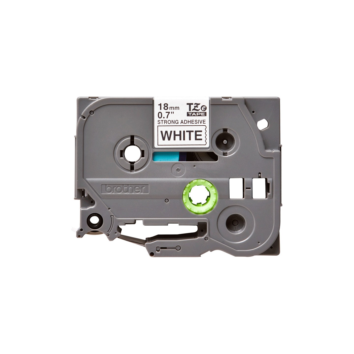BROTHER TZES241 Spezialband 18mm 8m schwarz weiss extra-stark-klebend fuer Beschriftungsgeraet
