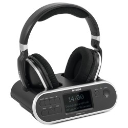 TSAT Stereoman 2 DAB+ sw Stereo-Funkkopfhörer mit Dockingstation 2.4GHz — Buy in Cyprus with Fast Delivery