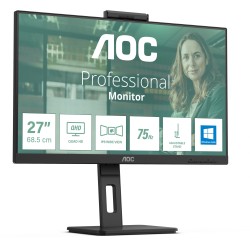 Buy AOC Q27P3CW - 27in QHD (2560x1440) IPS Monitor with Webcam, USB-C PD65W, HDM... in Cyprus, Nicosia, Limassol, Larnaka, Pafos