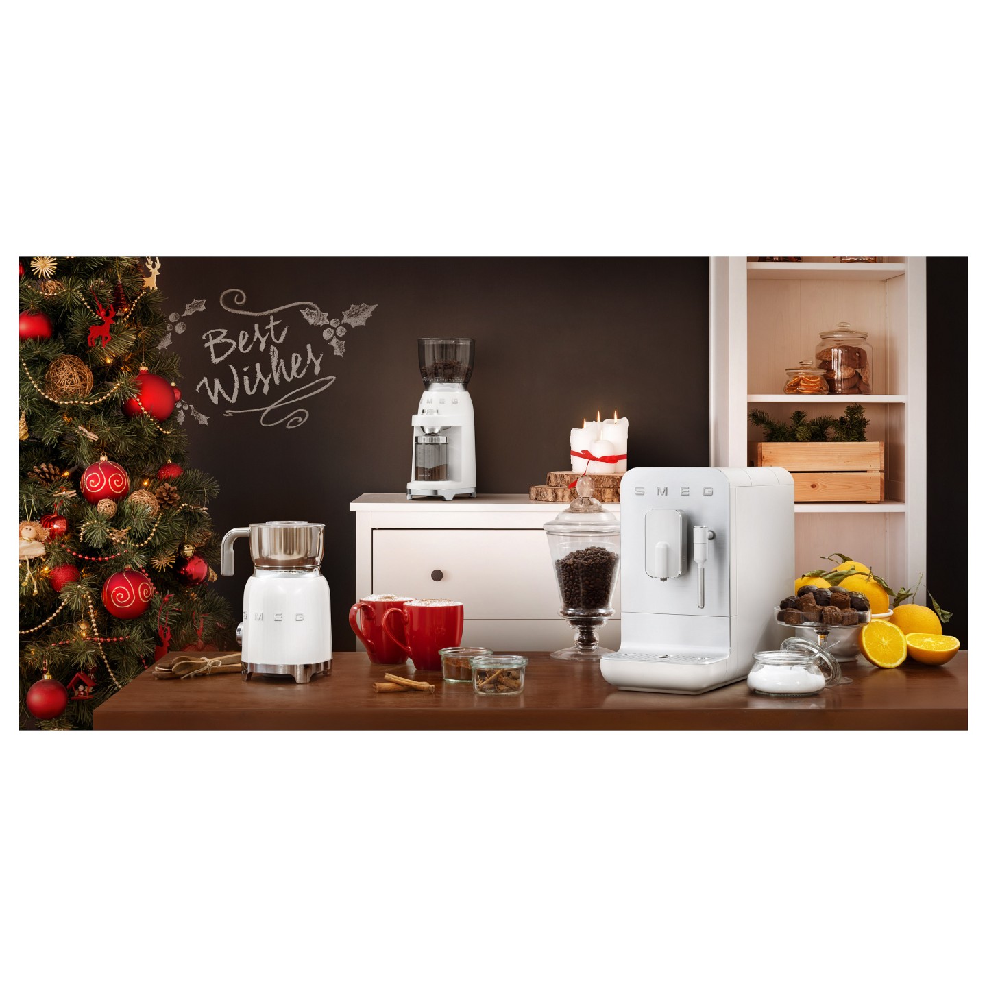 SMEG MFF11WHEU Milchaufschäumer 50`s Style weiß — Buy in Cyprus with Fast Delivery