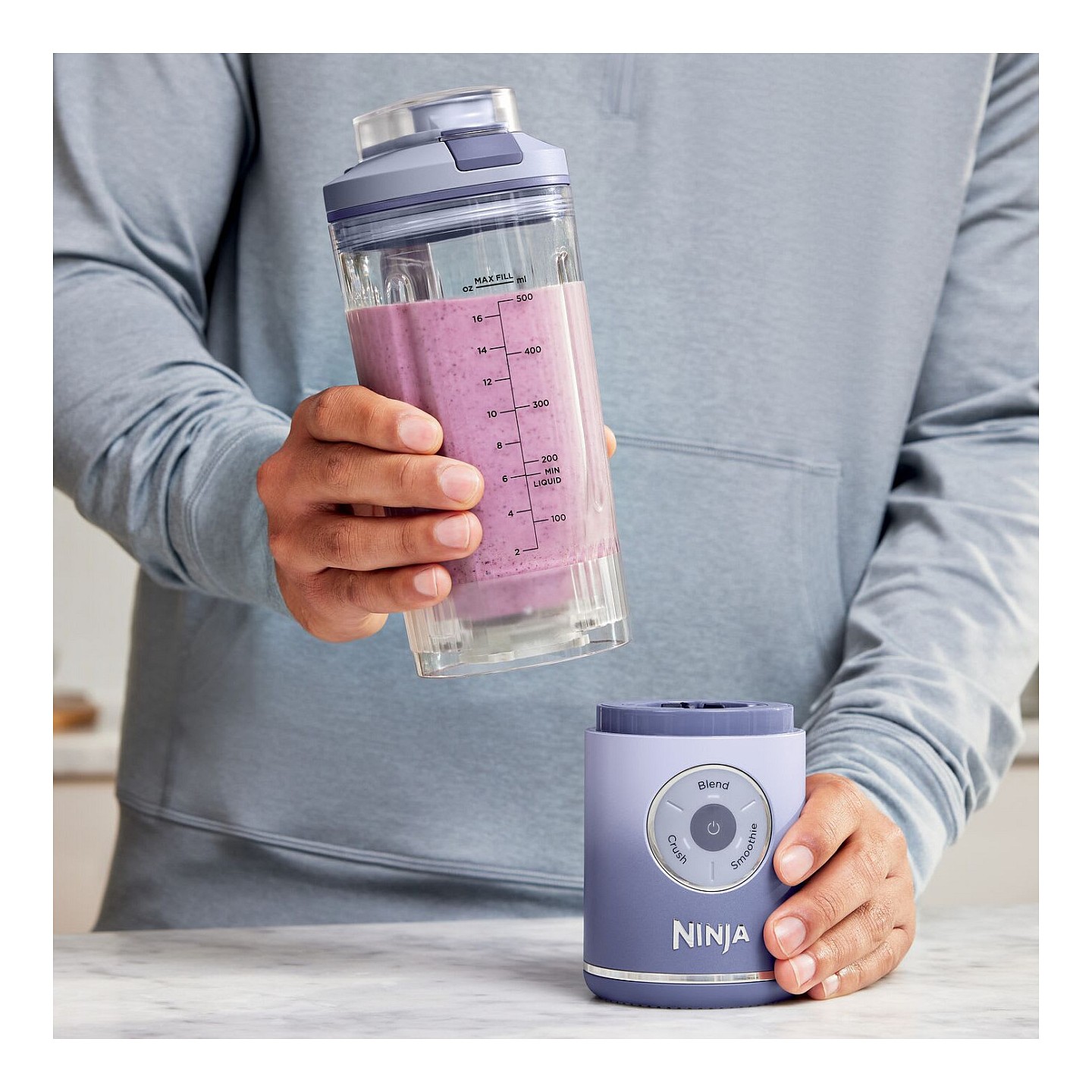 Ninja BC251 Blast Max Smoothie Maker 570ml - Lavender — Buy in Cyprus with Fast Delivery