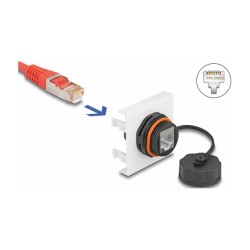 Easy 45 Modul Netzwerk RJ45 Cat.6A. 45 x 45 mm — Buy in Cyprus with Fast Delivery