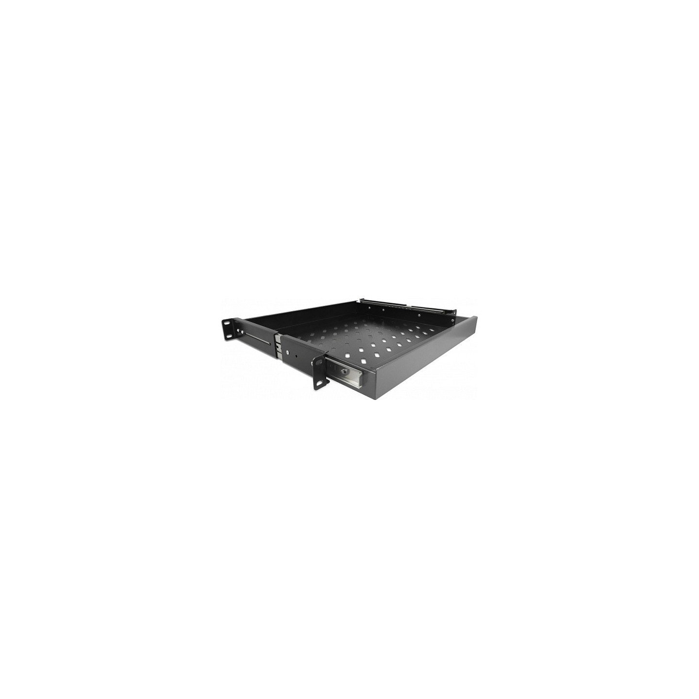 19? Ausziehbare Schublade 1 HE. längenverstellbar bis 280 mm. Tiefe 345 mm. schwarz — Buy in Cyprus with Fast Delivery