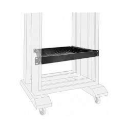 19? Ausziehbare Schublade 1 HE. längenverstellbar bis 280 mm. Tiefe 345 mm. schwarz — Buy in Cyprus with Fast Delivery