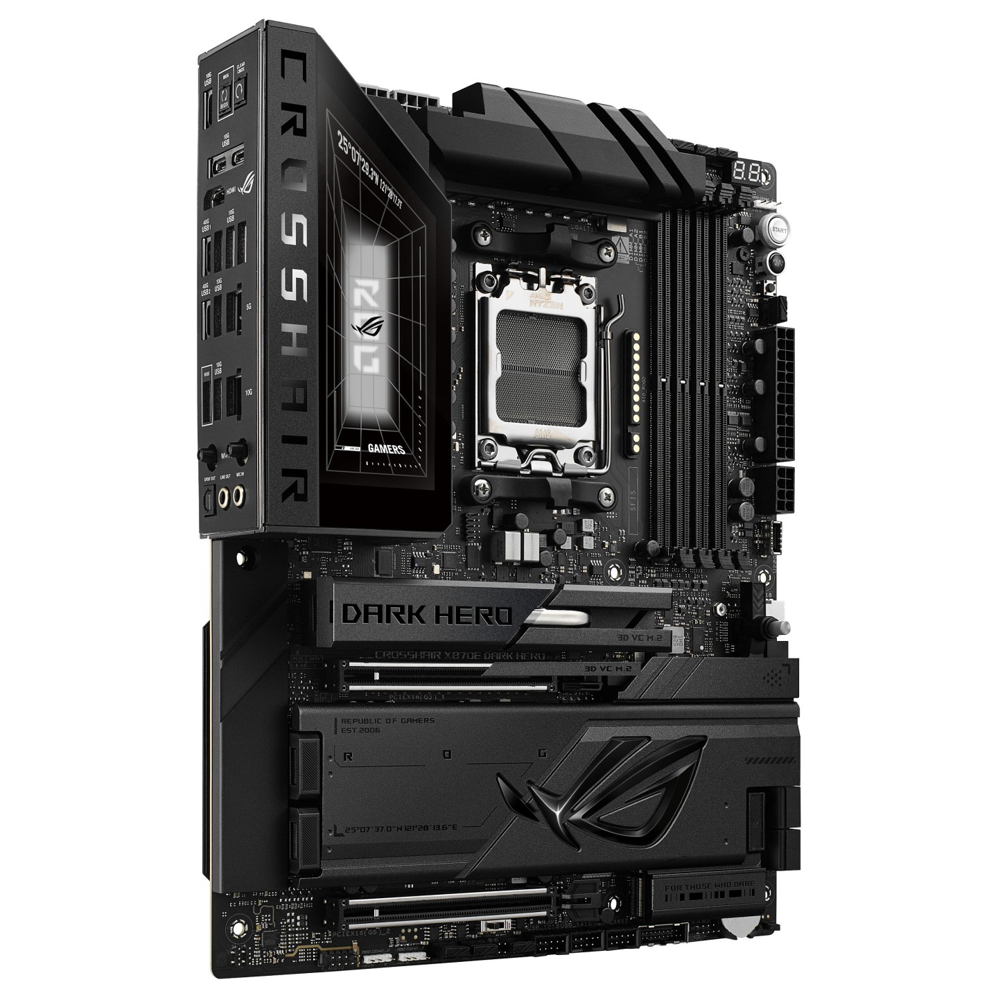 ROG CROSSHAIR X870E DARK HERO WIFI7 ATX Mainboard AM5 HDMI USB4 — Buy in Cyprus with Fast Delivery