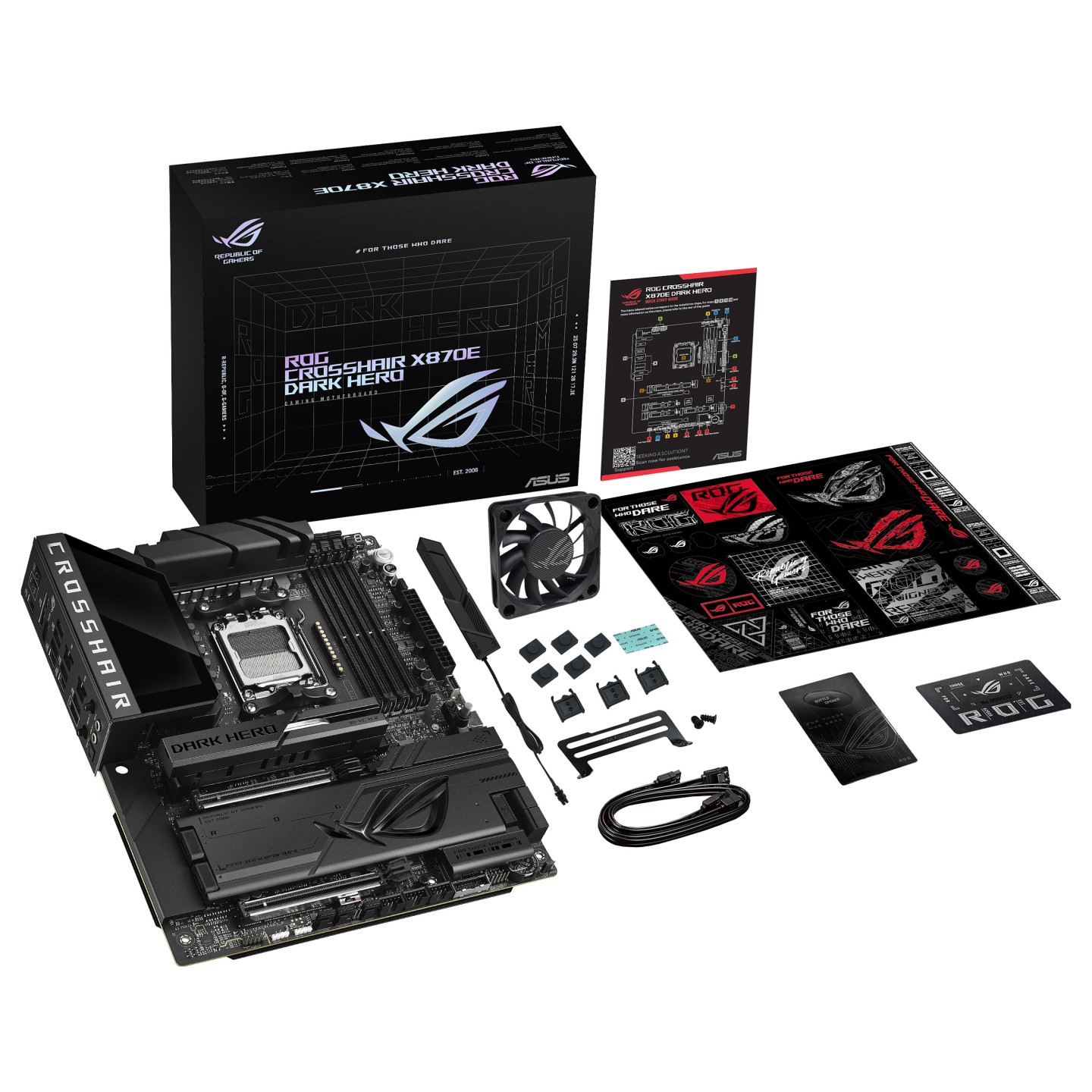ROG CROSSHAIR X870E DARK HERO WIFI7 ATX Mainboard AM5 HDMI USB4 — Buy in Cyprus with Fast Delivery