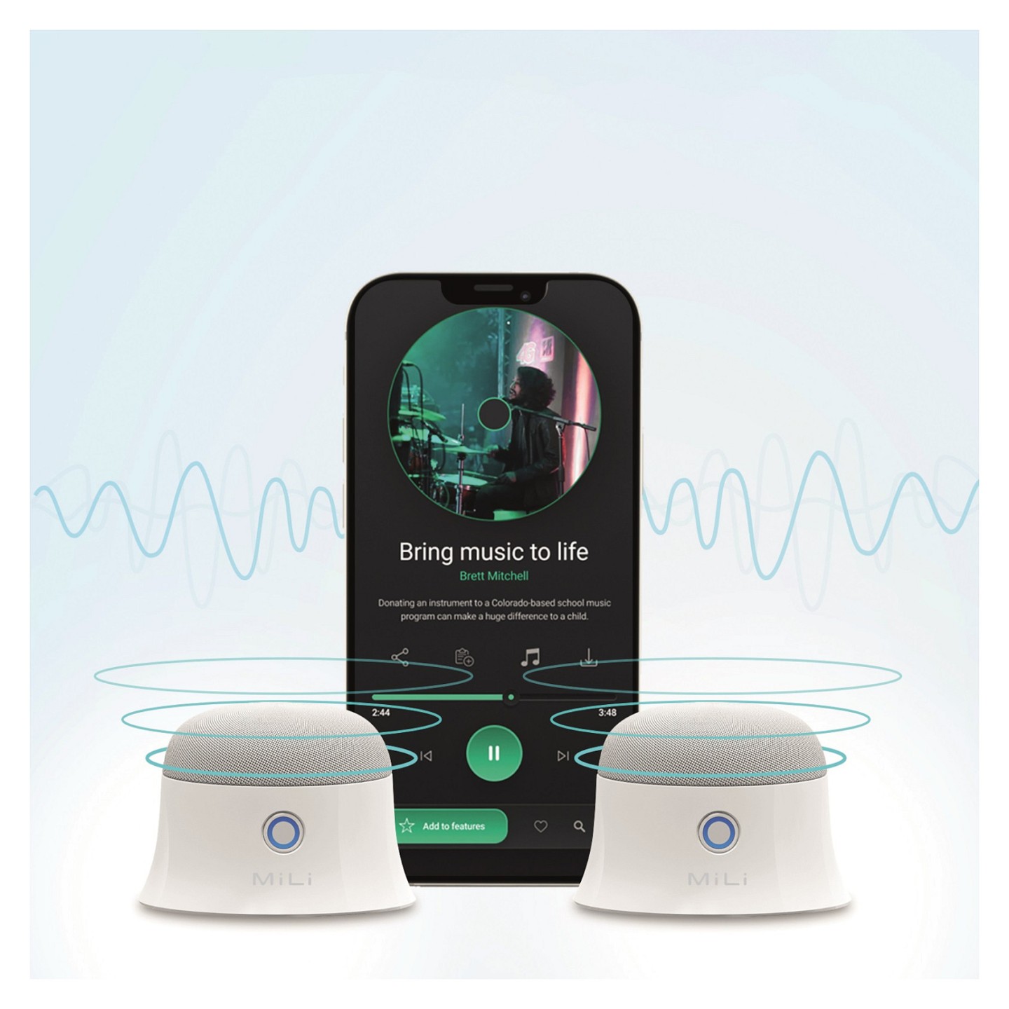 ultron Mag Soundmate magnetic BT Speaker 2 Stück white — Buy in Cyprus with Fast Delivery