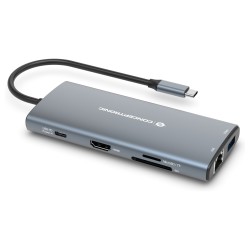 CONCEPTRONIC 10-1 Dock USB-C- to HDMI 2xUSB-C 3xUSB-A + 20cm gr — Buy in Cyprus with Fast Delivery