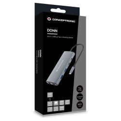 CONCEPTRONIC 10-1 Dock USB-C- to HDMI 2xUSB-C 3xUSB-A + 20cm gr — Buy in Cyprus with Fast Delivery