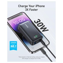 Anker 533 PowerBank 10.000mAh PowerCore 30W PD 1 x USB-A 2 x USB-C black — Buy in Cyprus with Fast Delivery