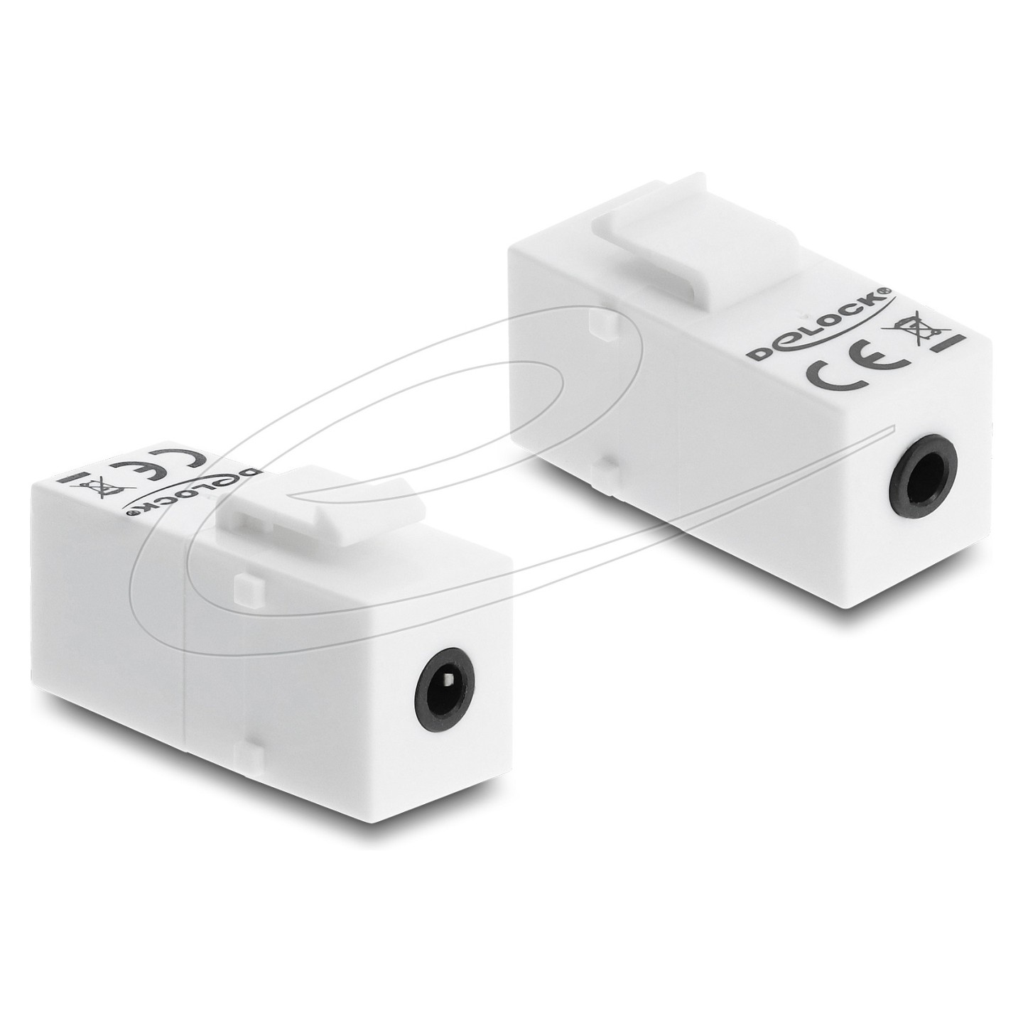 Keystone Modul Klinkenbuchse 3.5 mm 4 Pin zu Klinkenbuchse 3.5 mm 4 Pin weiß — Buy in Cyprus with Fast Delivery